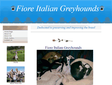 Tablet Screenshot of fioreitaliangreyhounds.com